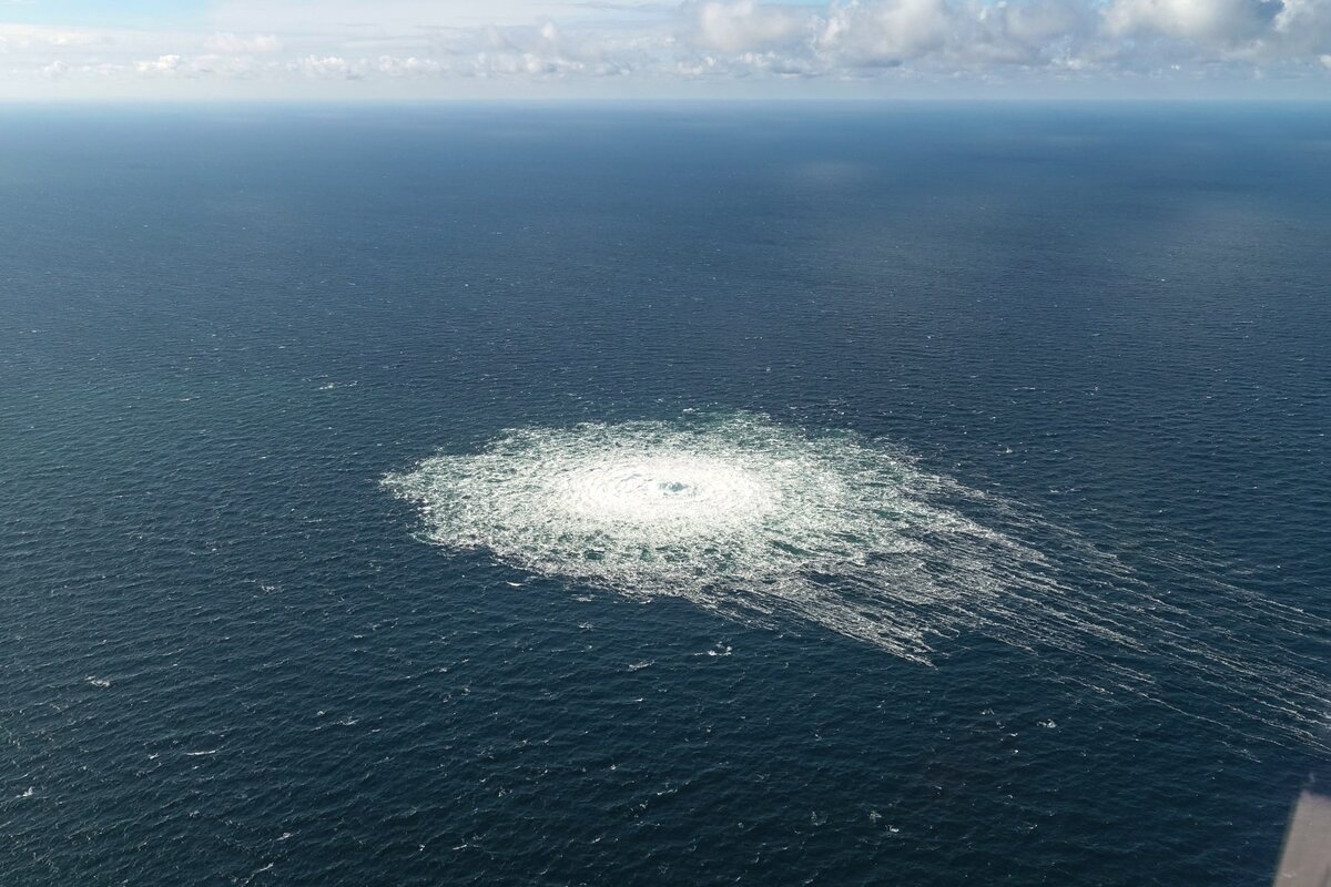 Подрыв был совершен 26 сентября 2022 года.  Фото: Danish Defence / Keystone Press Agency / globallookpress.com