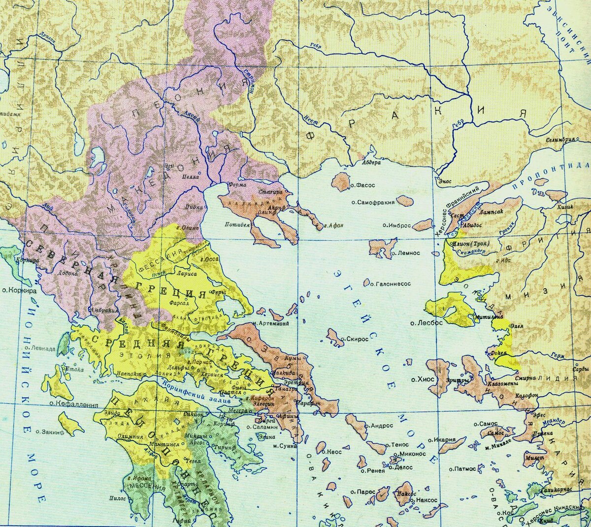 Область в греции 3. Исторические области Греции. Исторические области Греции на карте. Карта античности. Пролив Геллеспонт на карте древней Греции.
