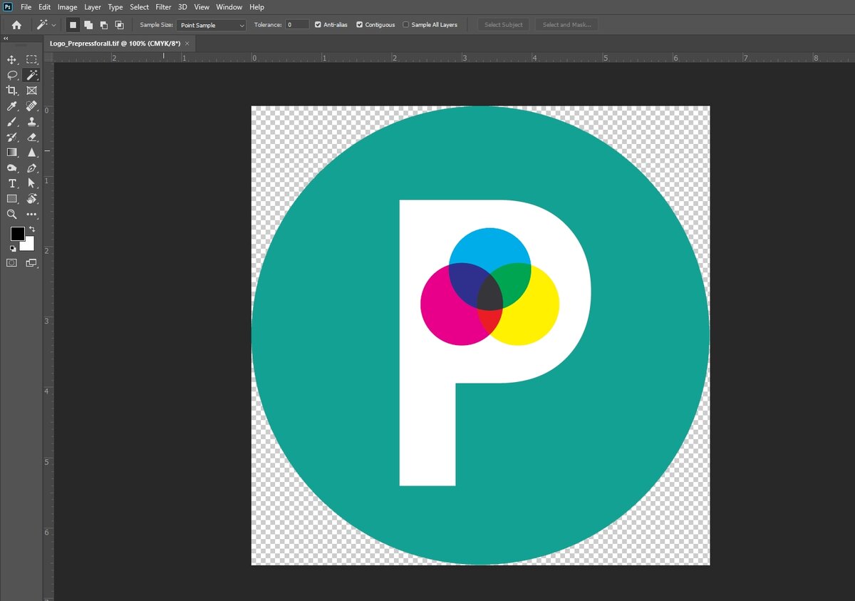 Иллюстрация 1. Отображение TIFF с прозрачностью в Adobe Photoshop