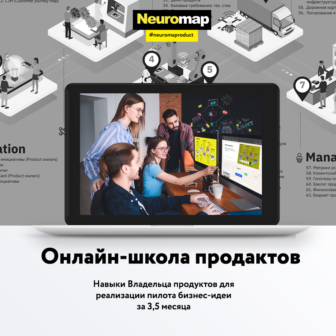 Онлайн-школа продактов Neuromap 