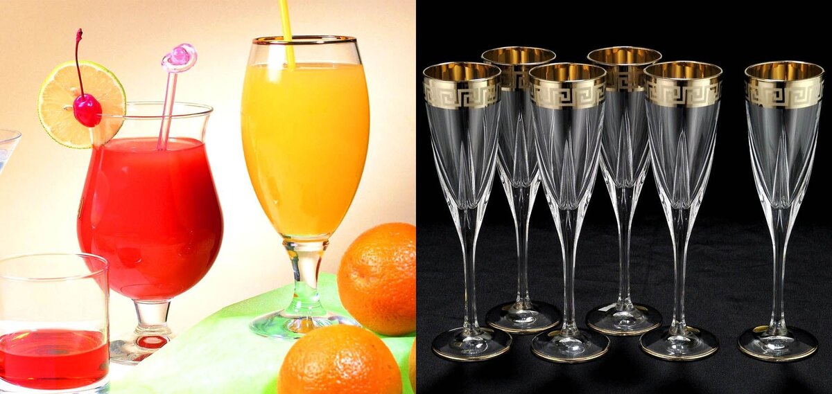      Чем отличается бокал от фужера?