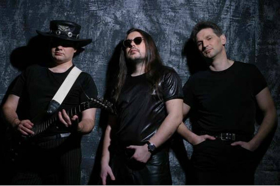 Первый состав. Слева направо: Александр Кутянов, Владимир Захаров, Анатолий Горбунов.