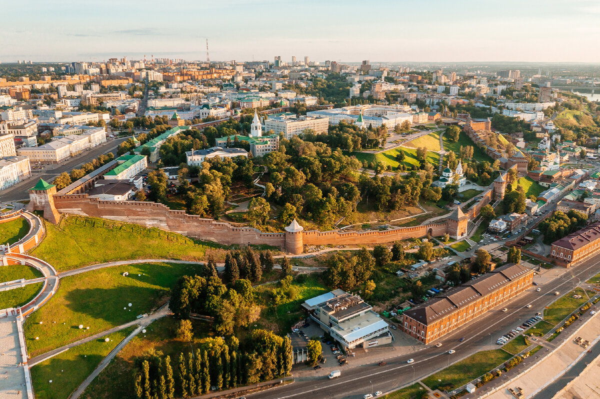 Нижегородский кремль вид сверху фото