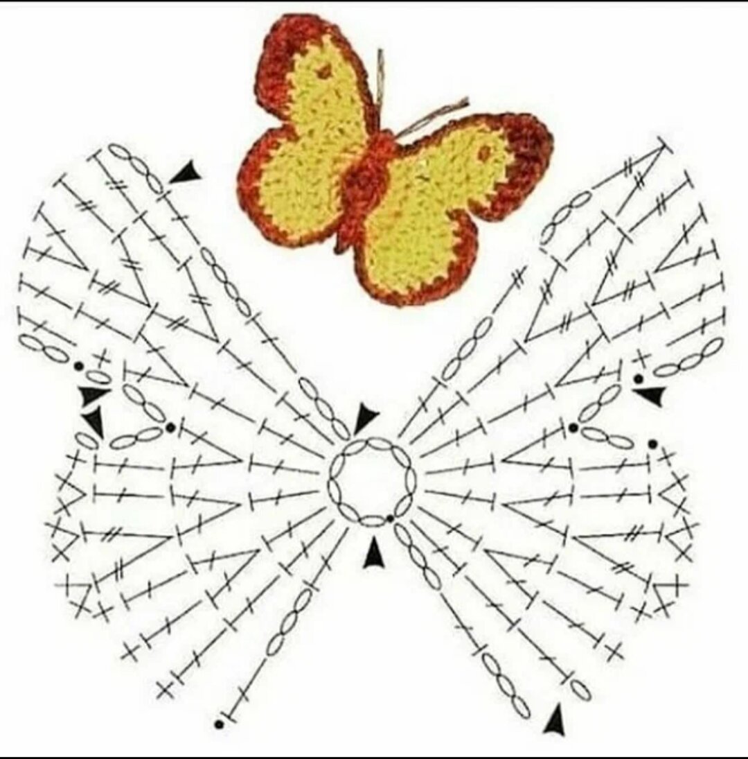 Красивый узор «Бабочки» (Вязание спицами)