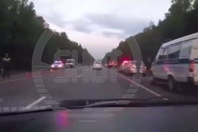    Фрагмент видео с места обнаружения обломков дрона в Калужской области ©Скриншот