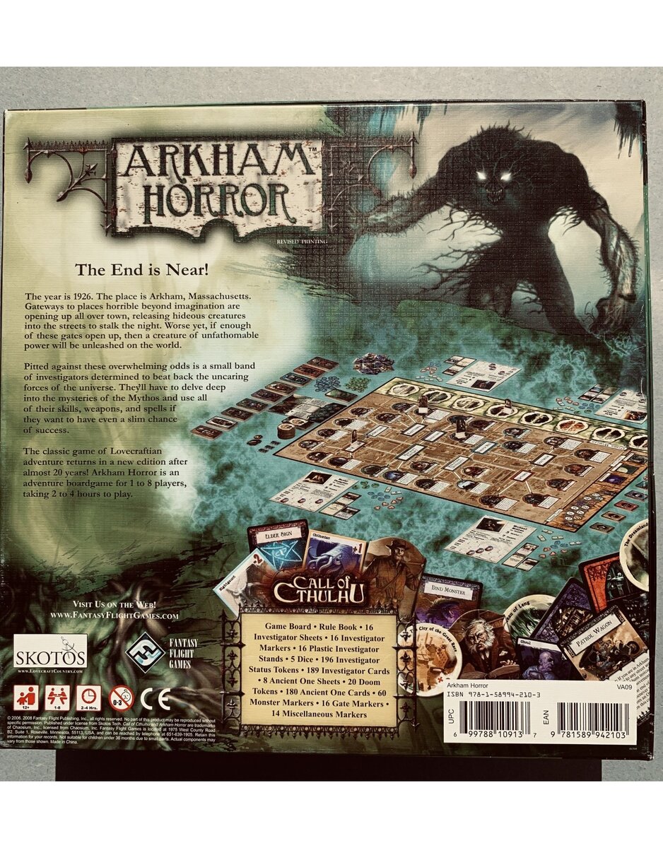 Arkham Horror: обзор настольной игры. История и влияние | Mat Killerwhale |  Дзен