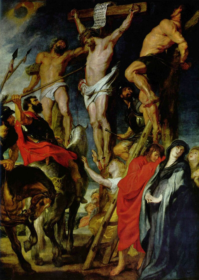 «Распятие».  Питер Пауль Рубенс. Национальный музей Прадо, Мадрид. 1606 г.