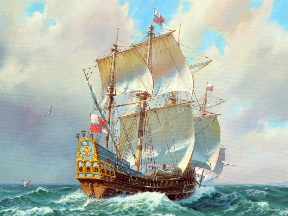 И торговый и военно морской. Фрегат Орел 1668. Корабль Фредерик 1636. Трехмачтовый парусный корабль Орел. Первый русский Фрегат «орёл»