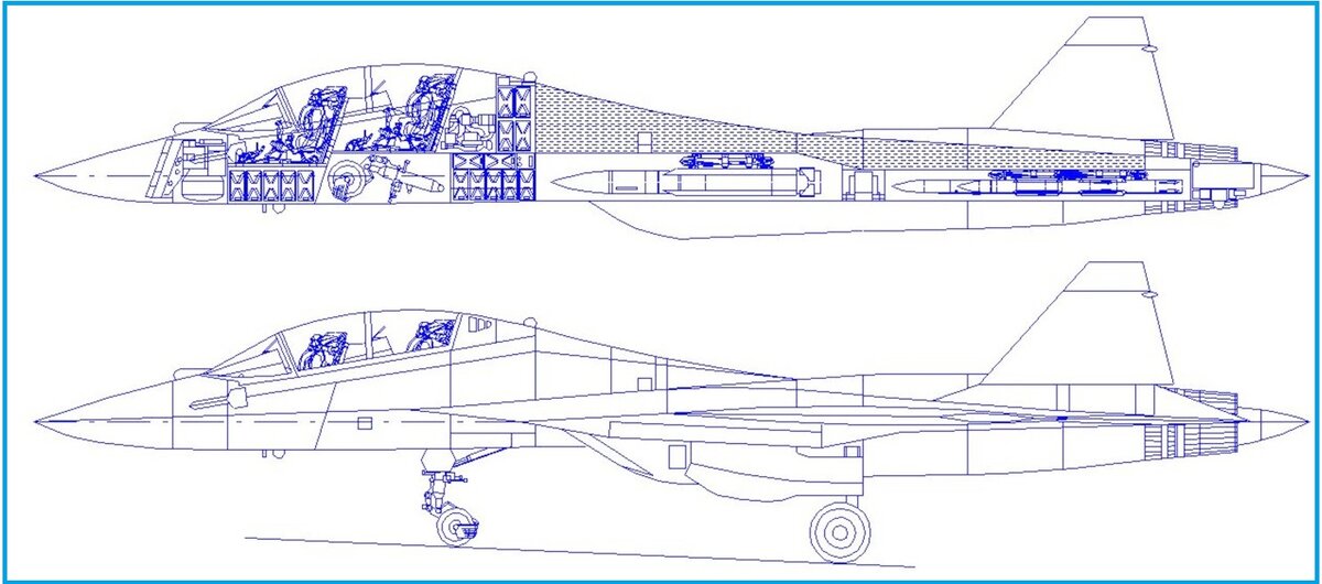 Рисунок 57. Су-57 Компоновочная схема. Су 57 чертеж. Су т50 чертеж. Схема самолета Су 57.