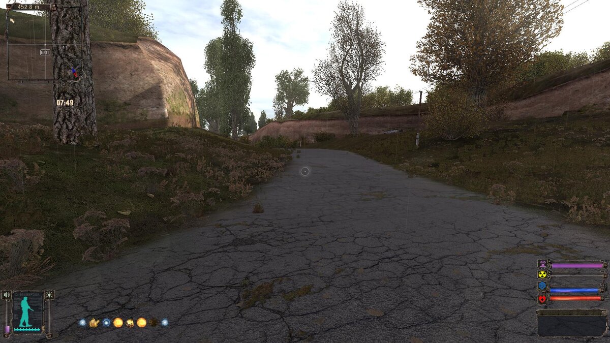 Локация начинается с длинной дороги до бывшего завода.