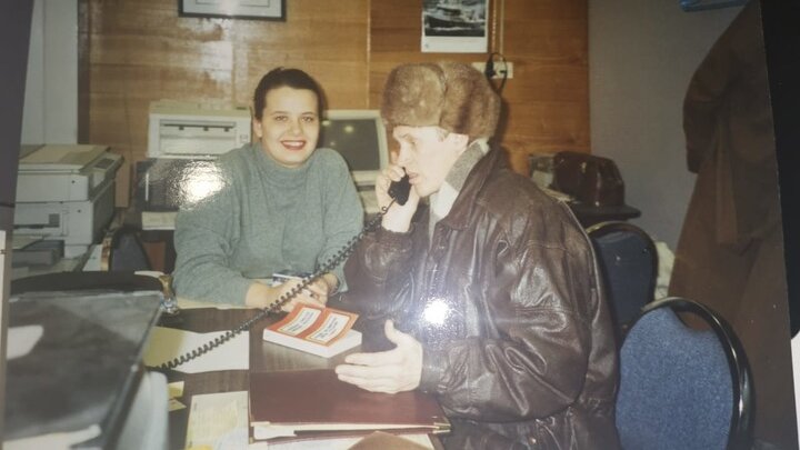 Переводчица в "Морских технологиях" Екатерина и Я.