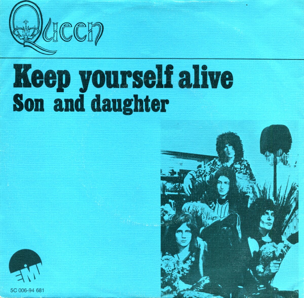 Обложка нидерландского сингла "Keep Yourself Alive" британской рок-группы QUEEN