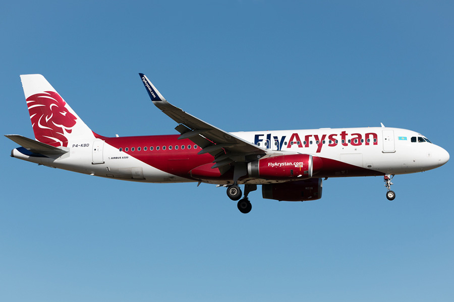 Airbus A320 FlyArystan. Автор фото: Yerbol Yespol