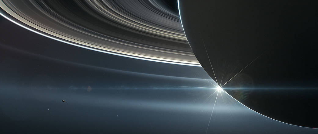 Вид на Кольца Сатурна