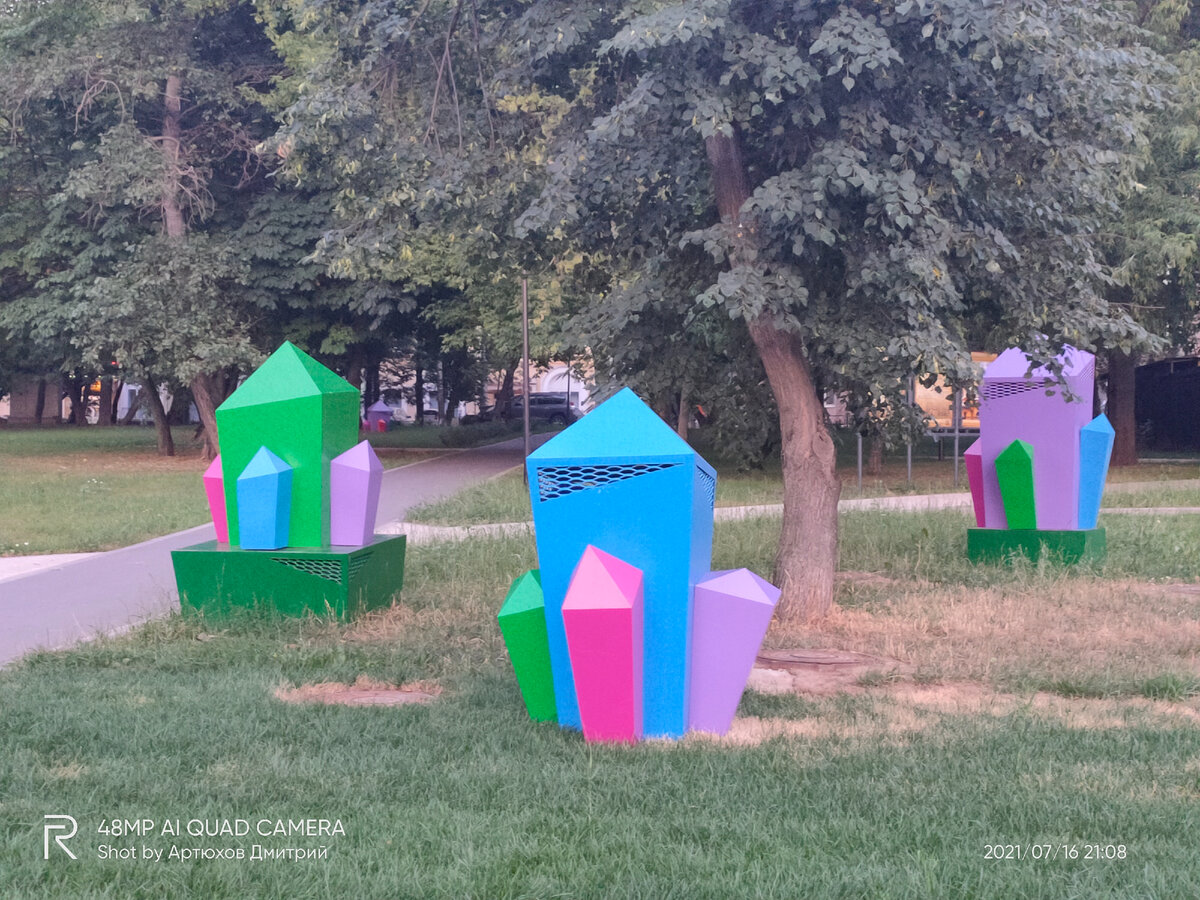 Вентшахты в виде самоцветов! Фото автора