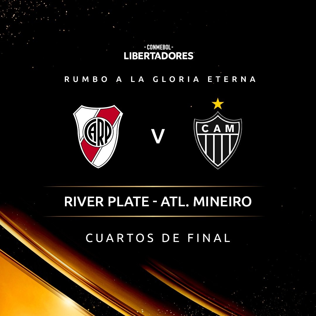 03:30 Футбол. Ривер Плейт - Атлетико Минейро. Кубок Либертадорес. 1/4 финала. 1 матч. (Изображение: twitter.com/capposeng)