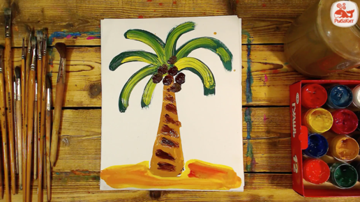 Идеи для срисовки пальма для детей легкие (90 фото)