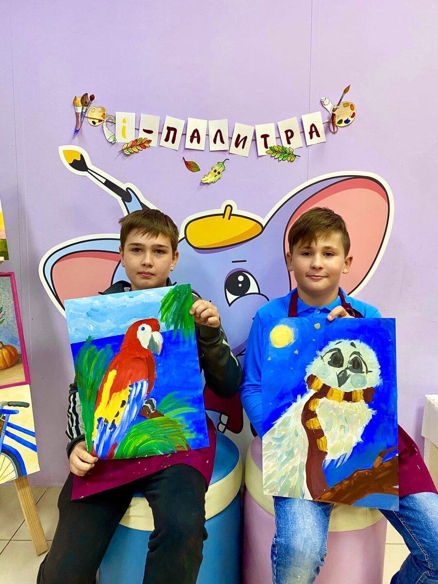 Галерея работ юных художников студии i-Палитра