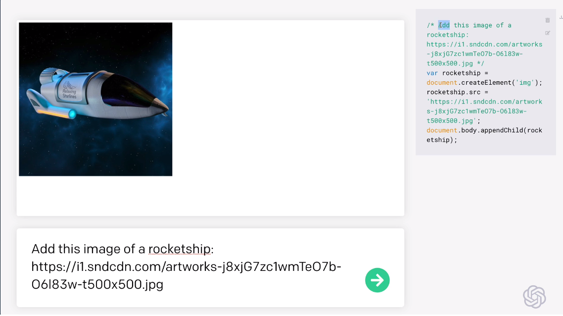 Скриншот с сайта https://openai.com/blog/openai-codex/ 