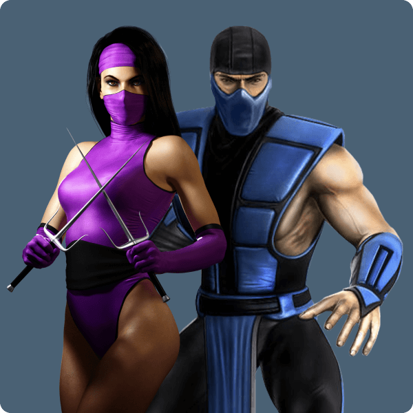 Милина и Саб-Зиро из Mortal Kombat