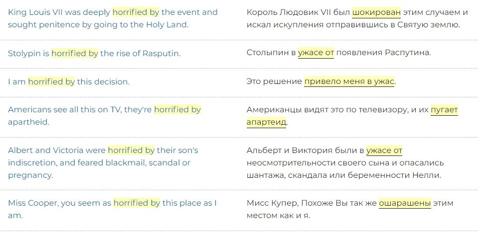 Еще несколько примеров из Reverso.