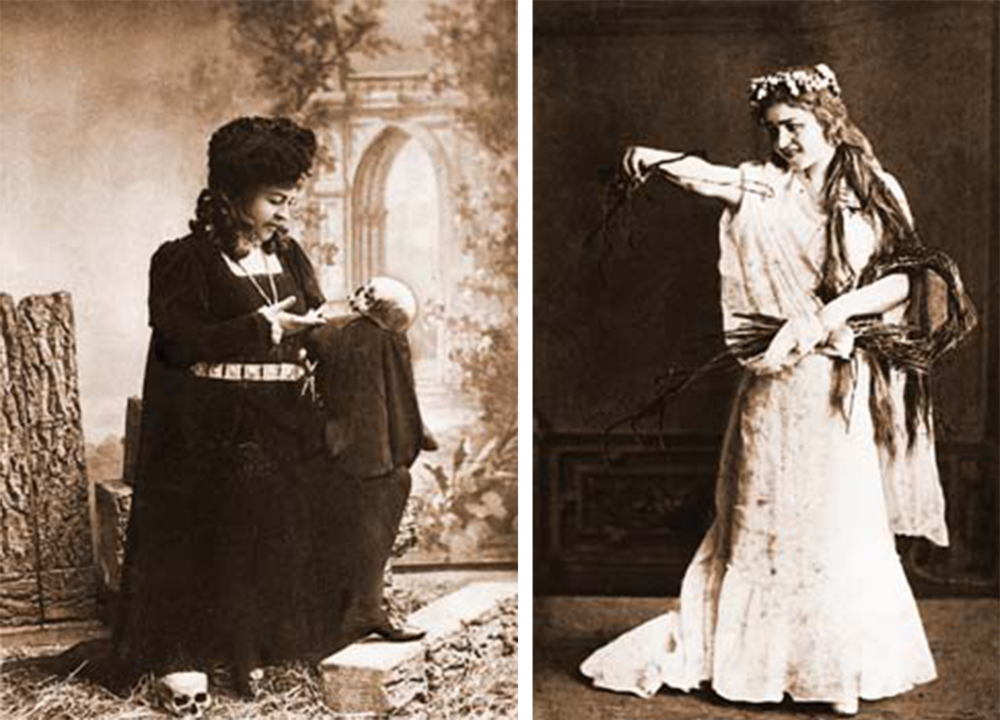 Слева: Сирануйш в роли Гамлета. Справа – Офелии (Уильям Шекспир, «Гамлет»). Фото: encyclopedia.am