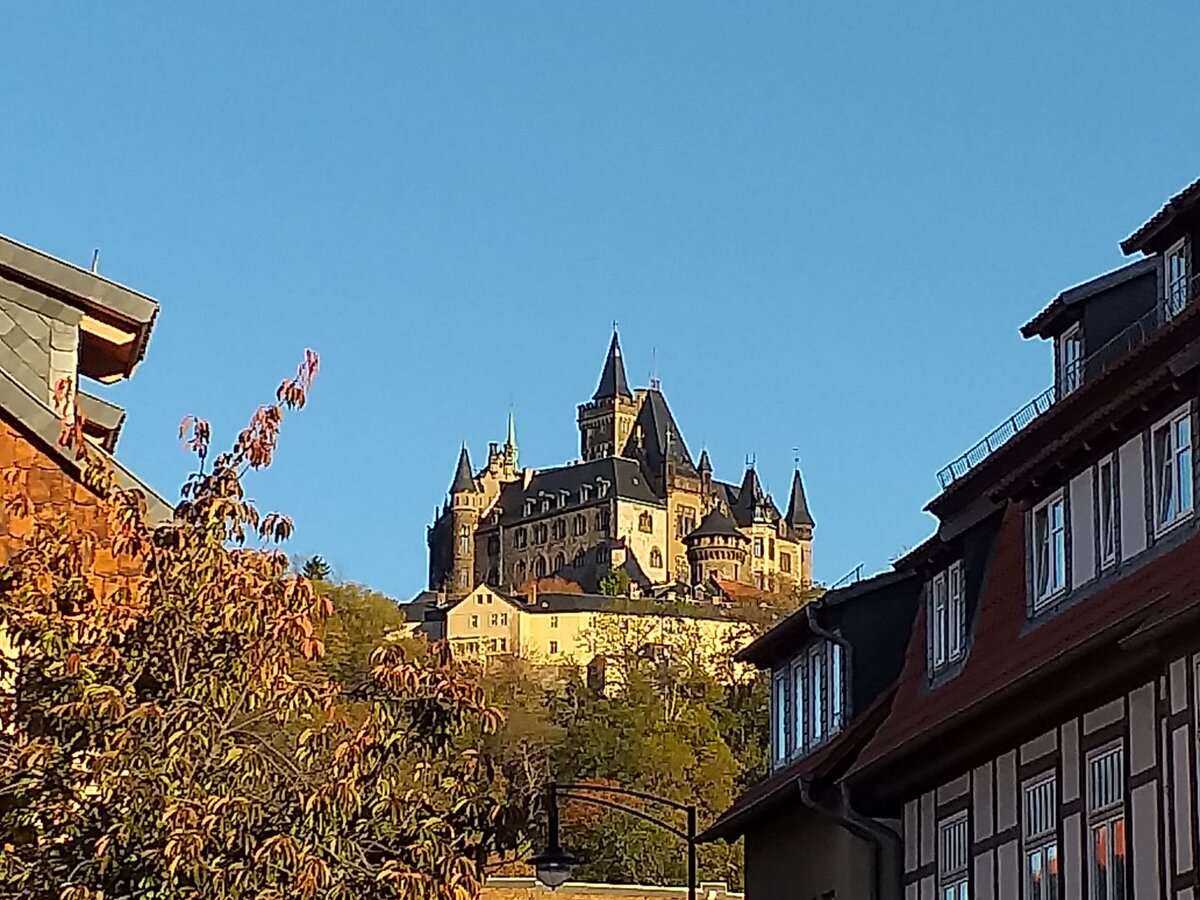 Неоготический замок в городе Вернигероде