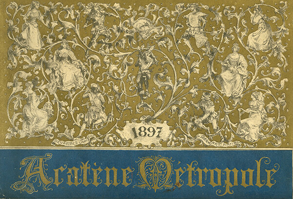 Рекламный проспект велосипедов Acatene Metropole на сезон 1897 года -  из коллекции Веломузея Андрея Мятиева.
