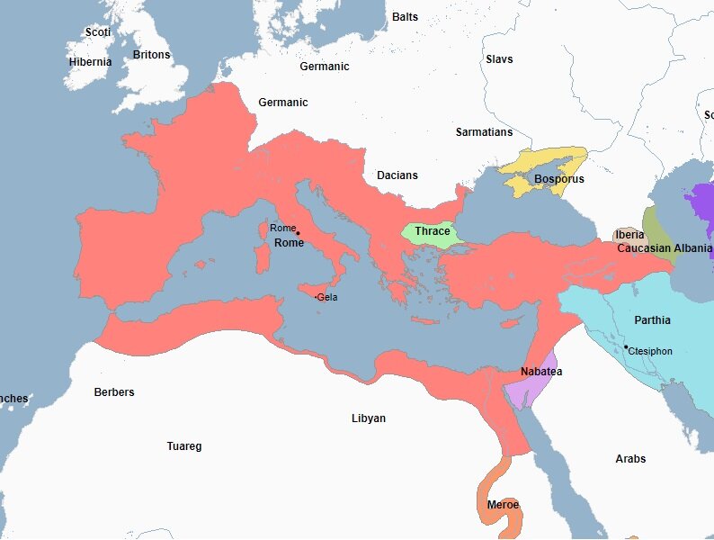 Римская империя в 9 году 