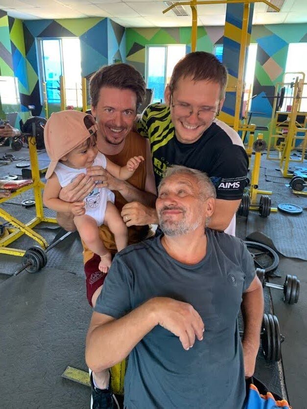 один из наших походов в зал