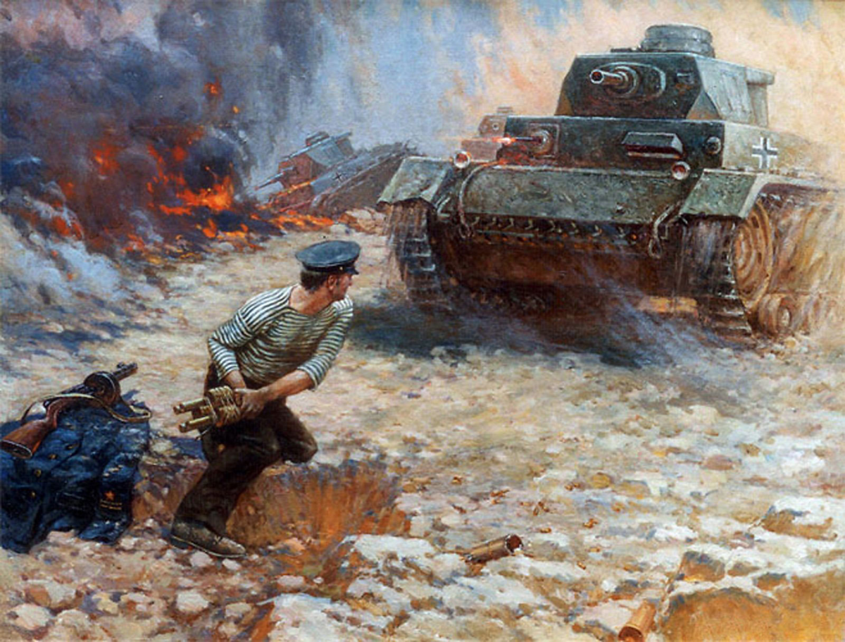 Битва за Кавказ 1942-1943 гг. Художник Алексей Семенов.