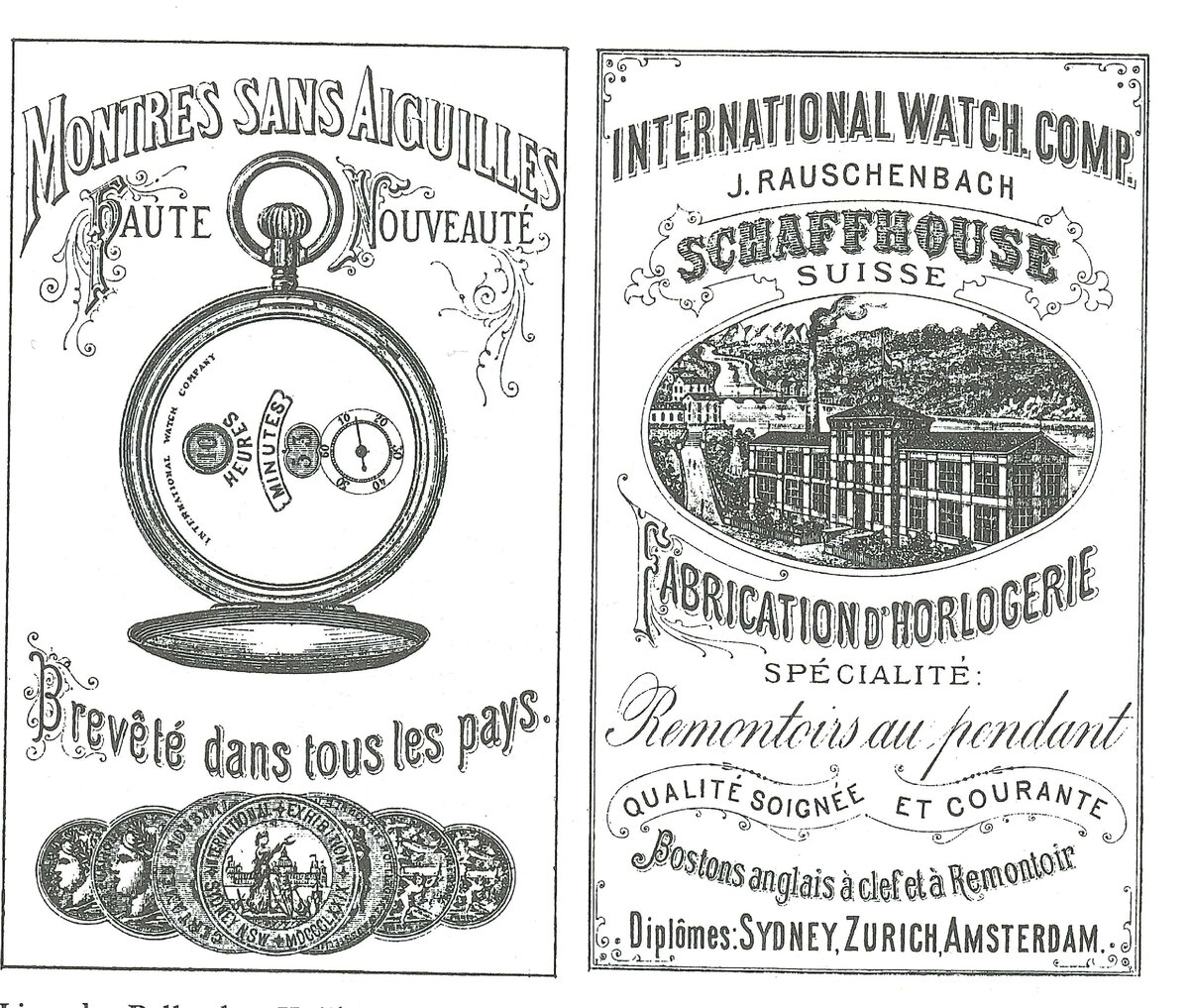 Реклама часов IWC с прыгающим часом