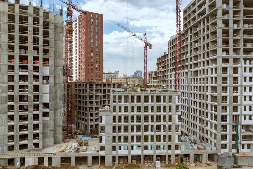 ЖК «Тринити 2» — аэросъемка Новострой-М