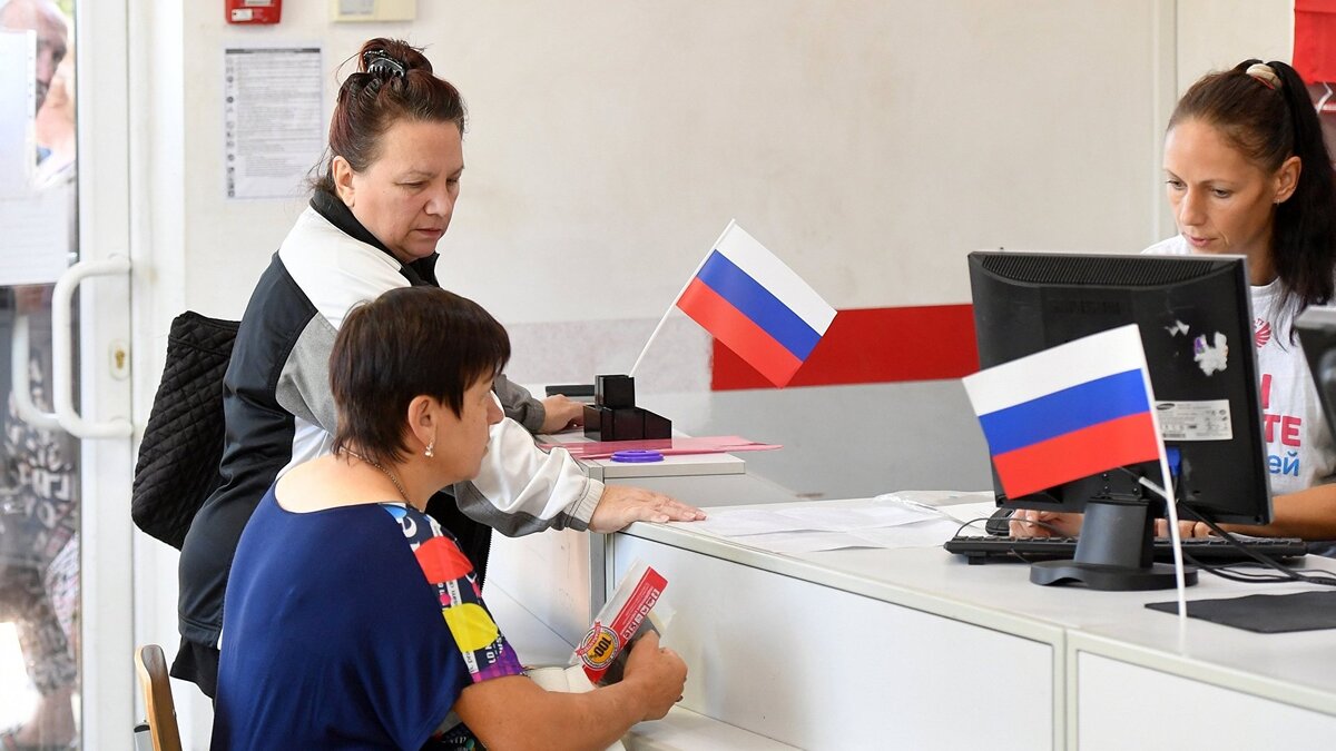    Волонтерский штаб "Мы вместе с Россией" в Мелитополе© РИА Новости . РИА Новости