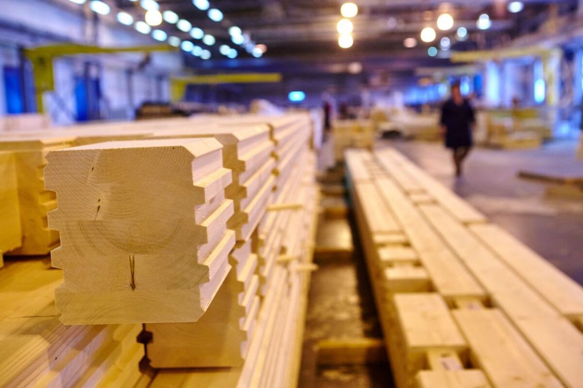 Производство клееного бруса