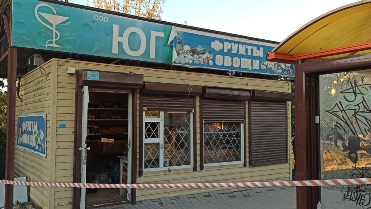    На месте стрельбы в помещении овощного павильона в Ростове-на-Дону© Фото : СУ СК по Ростовской области