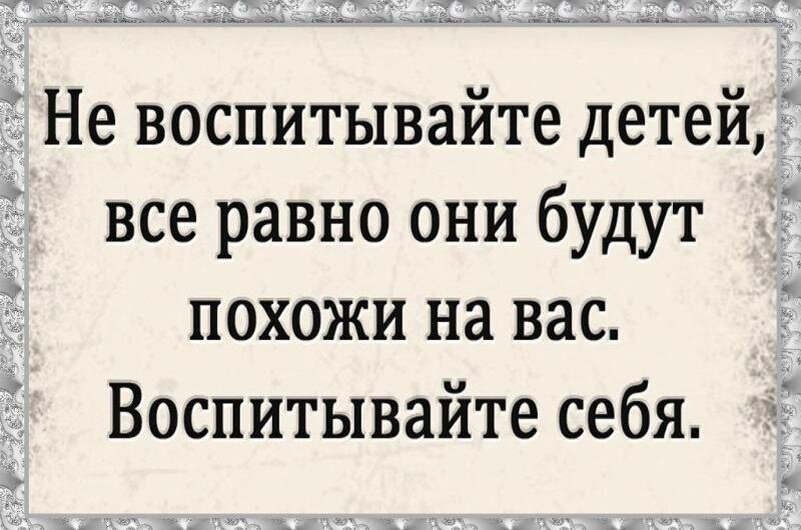 Очень точную картинку удалось найти, начинайте с себя дорогие родители. Источник фото https://clck.ru/32RDDo