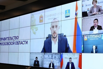    Совещание губернатора Московской области Андрея Воробьева с руководящим составом правительства Московской области и главами городских округов © Антон Чернов, «Подмосковье Сегодня»