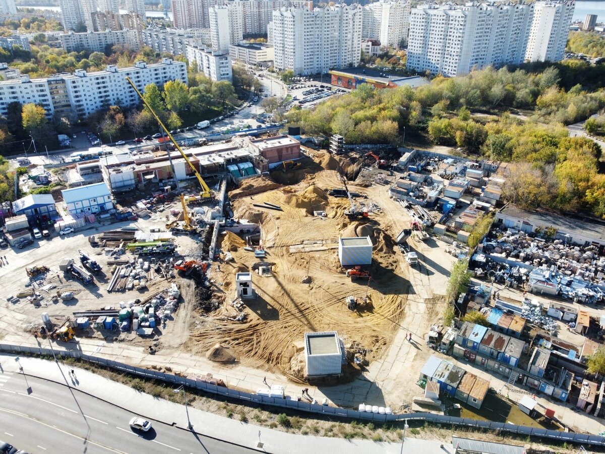 Полет строительство. Стройка в Печатниках.