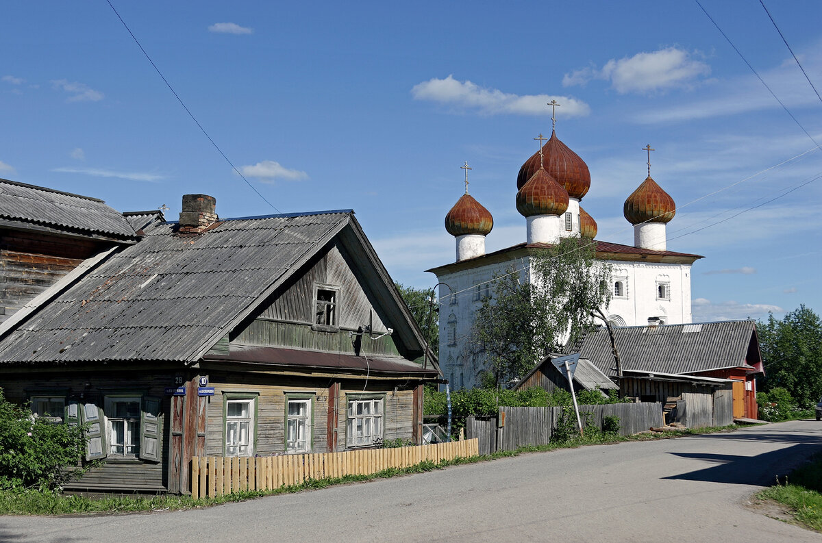 набережная в каргополе