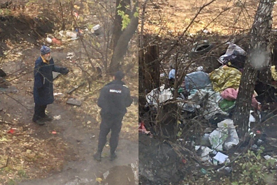     В Новосибирске бездомные поселились возле лицея и пугают детей. Фото: предоставлены героиней публикации.