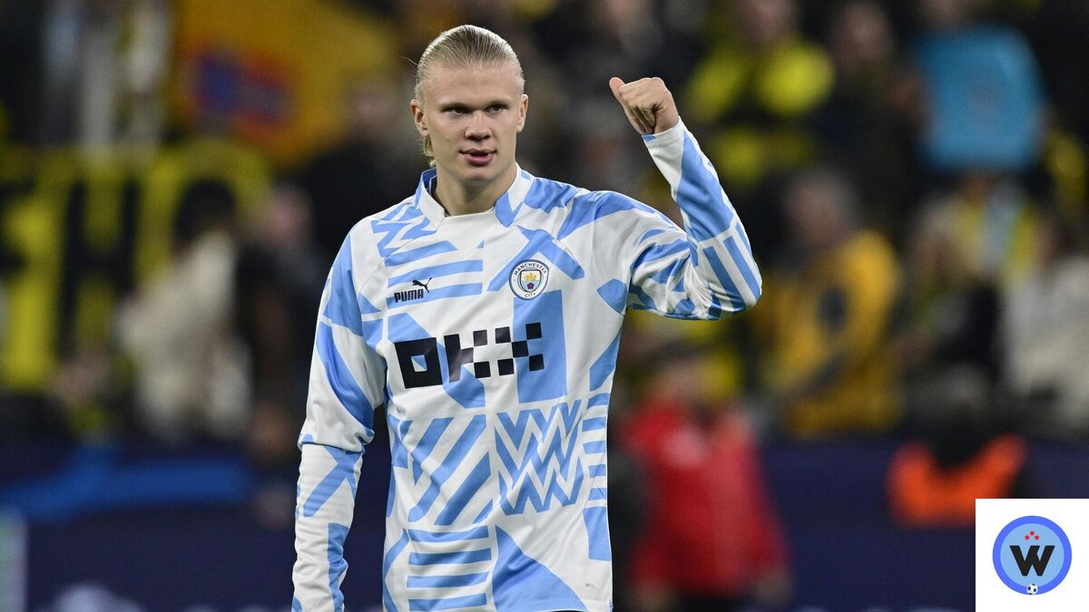 Эрлинг Холанд в одном из матчей АПЛ.