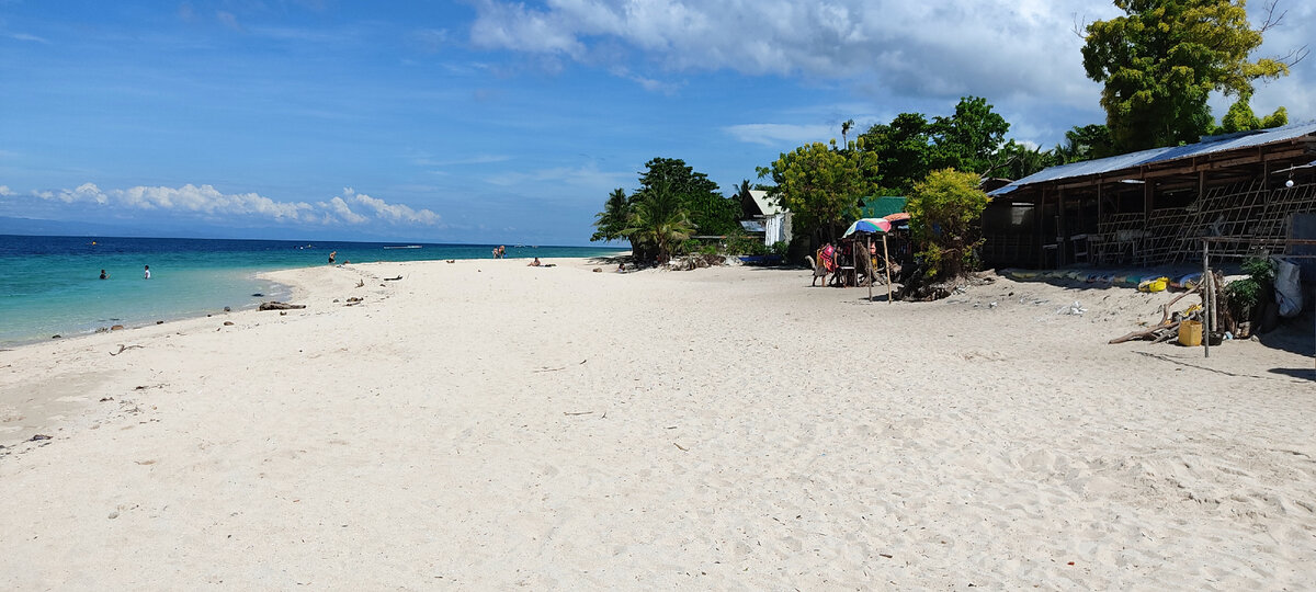 White beach на Моалбоал. Здесь очень хороший коралловый риф. А сардины и черепахи на другом пляже