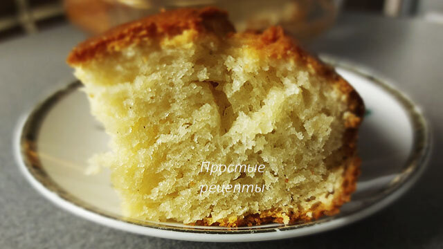Вкусный пирог на молоке. Фото автора канала Простые рецепты