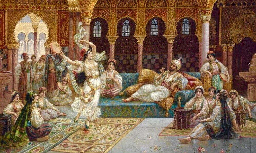Танцы в гареме. Фото из сети.