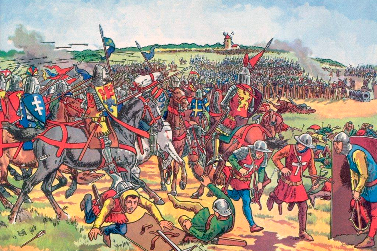 Время столетней войны. Битва при Креси (1346 г.). Англия в 100 летнюю войну.