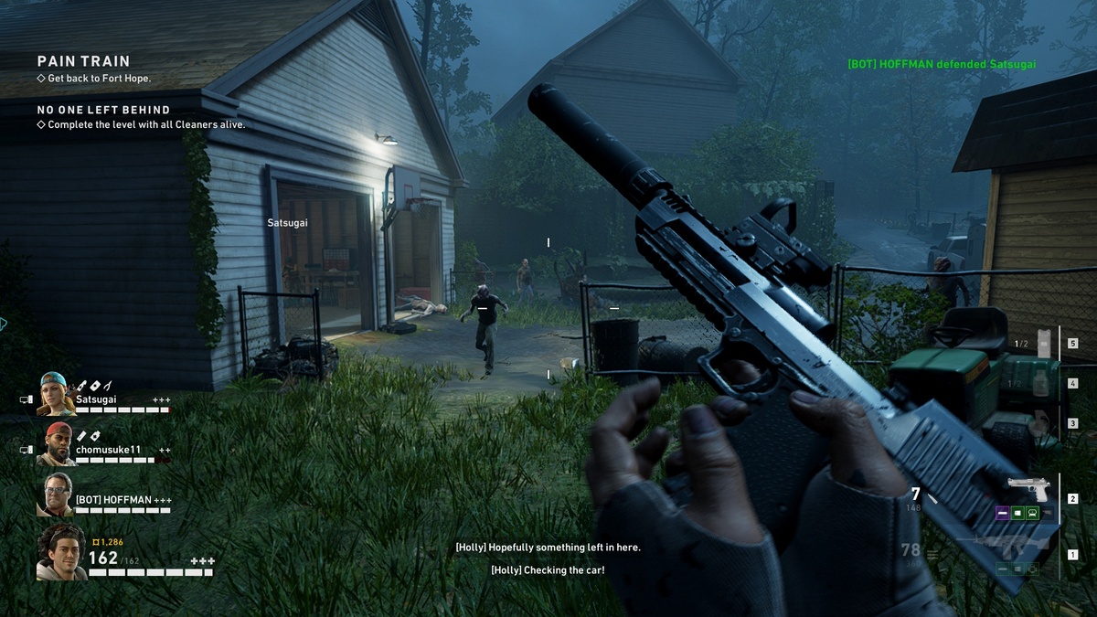 Глушитель на оружии – полезная фишка для спокойного отстрела зомби без привлечения лишнего внимания