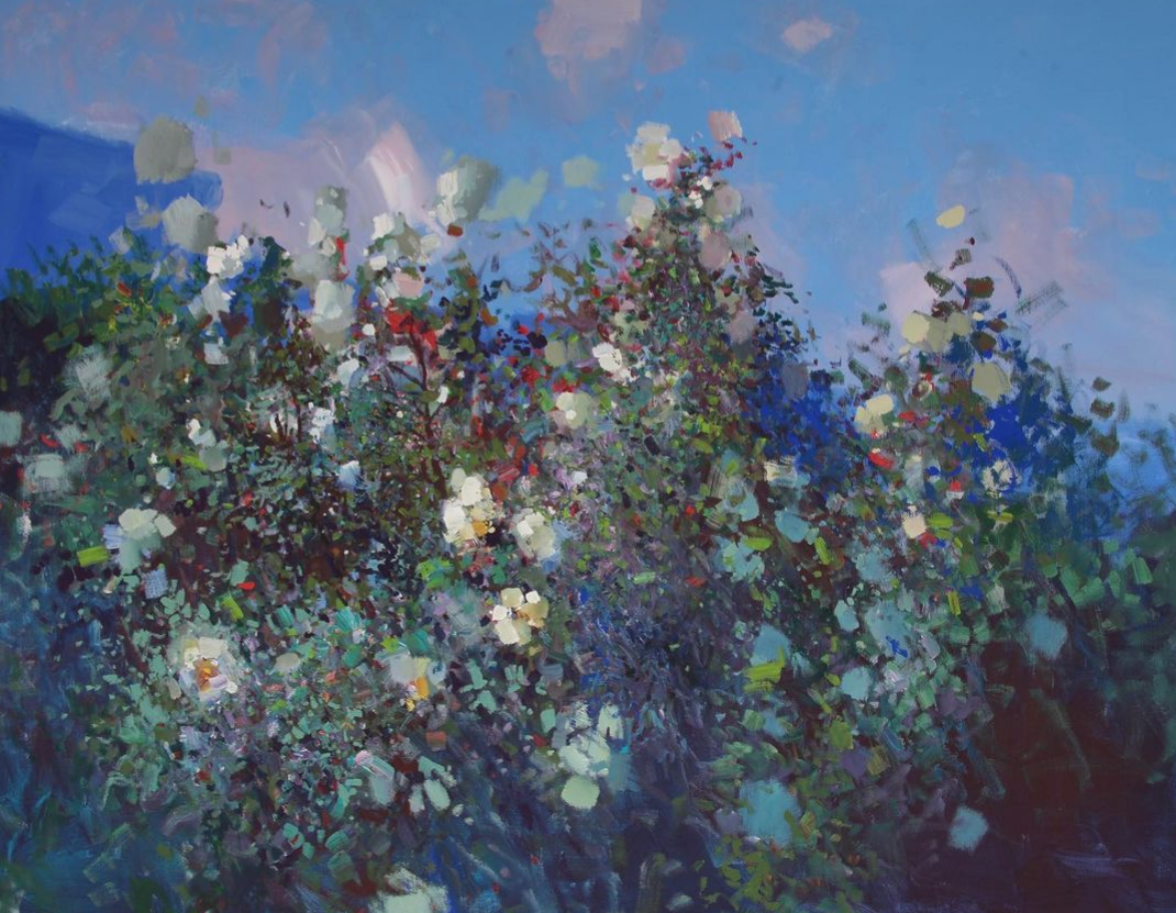 Фотография картины И. Чируна "Шиповник" (из открытых источников)