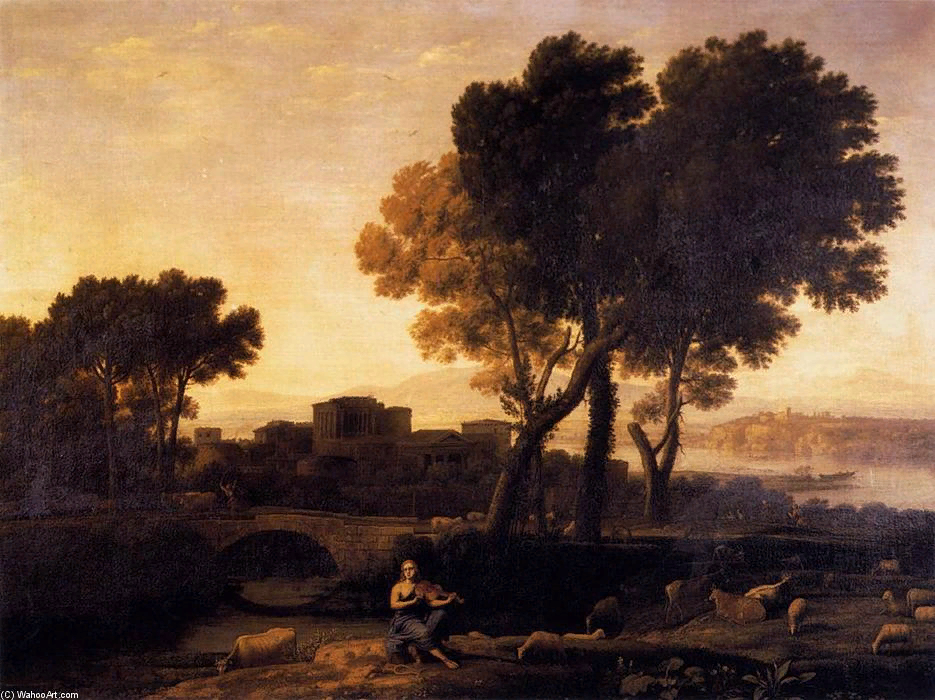 Клод Лоррен. Аполлон охраняет стада Адмета. 1654.https://ru.artsdot.com/ADC/Art.nsf/O/7Z3NDM/$File/Claude-Lorrain-Apollo-Guarding-the-Herds-of-Admetus.JPG