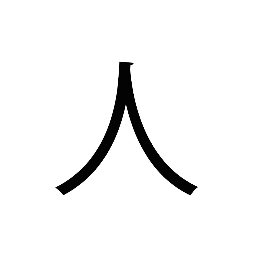 Иероглиф «человек»